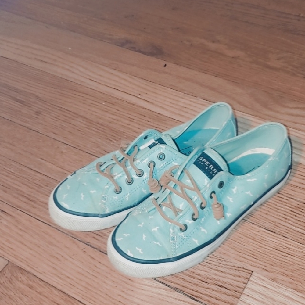 Teal Sperrys